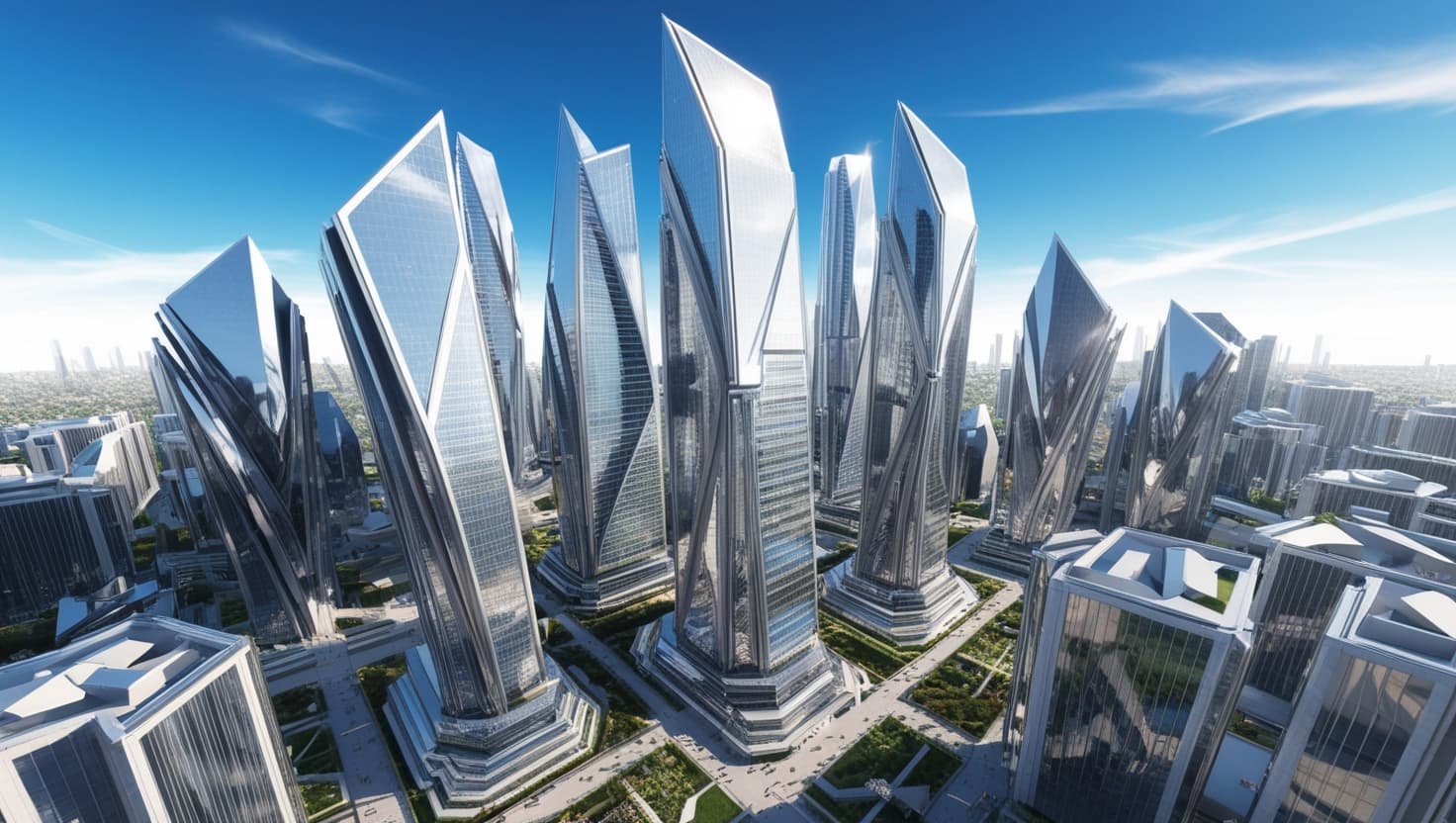 Futuristic City Skyline