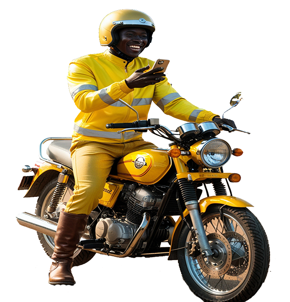 Boda rider hustling